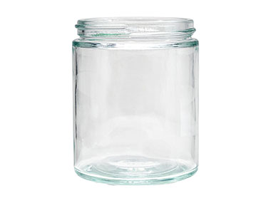 6 oz., 63/400 Finish, Flint, Jars, Glass, Round