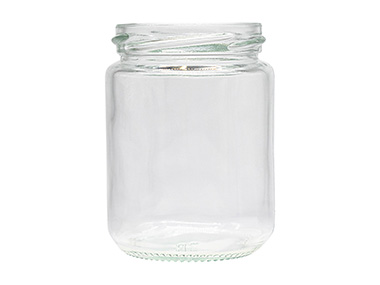 8 oz., 63mm 4 Lug Finish, Flint, Jars, Glass, Round