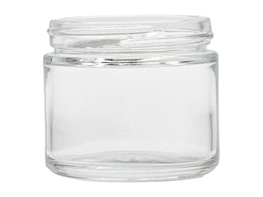 2 oz., 53/400 Finish, Flint, Jars, Glass, Round