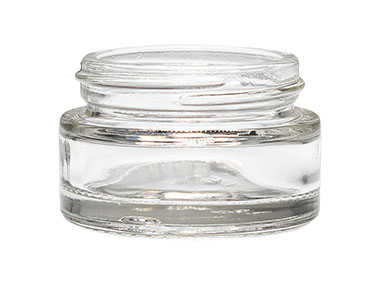 15 mL, 43/400 Finish, Flint, Jars, Glass, Cosmetic Style Round