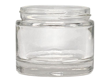 2 oz., 58/400 Finish, Flint, Jars, Glass, Thick Wall Round