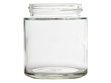 4 oz., 53/400 Finish, Flint, Jars, Glass, Round