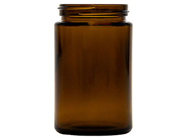5 oz., 53/400 Finish, Amber, Jars, Glass, Round