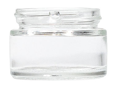1 oz., 48/400 Finish, Flint, Jars, Glass, Cosmetic Style Round