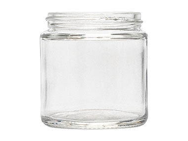 4 oz., 58/400 Finish, Flint, Jars, Glass, Round