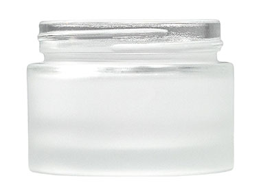 2 oz., 53/400 Finish, Frosted, Jars, Glass, Round
