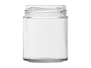 6.5 oz., 63mm 4 Lug Finish, Flint, Jars, Glass, Round
