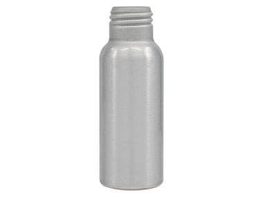 60 mL, 24/410 Finish, Silver, Bottles, Aluminum, Bullet, 35mm X 97mm, Lined In