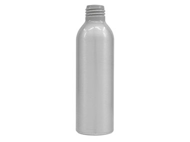 180 mL, 24/410 Finish, Silver, Bottles, Aluminum, Bullet, 45mm X 150mm, Lined In