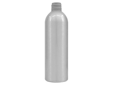 300 mL, 24/410 Finish, Silver, Bottles, Aluminum, Bullet, 53mm X 175mm, Lined In