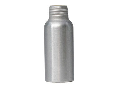 60 mL, 24/410 Finish, Silver, Bottles, Aluminum, Bullet, 35mm X 90mm, Lined-In