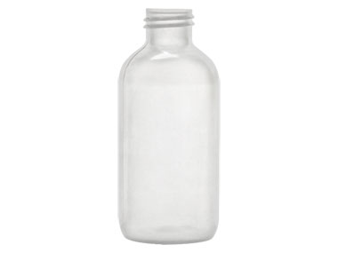 4 oz., 24/410 Finish, Natural, Bottles, HDPE, Boston Round