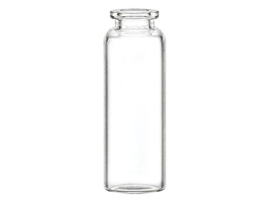 8 mL, 15mm Snap-On Finish, Clear, Bottles, Other, Cylinder Round