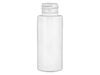 2 oz., 24/410 Finish, White, Bottles, HDPE, Cylinder Round