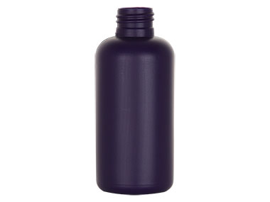 4 oz., 24/410 Finish, Purple, Bottles, HDPE, Boston Round