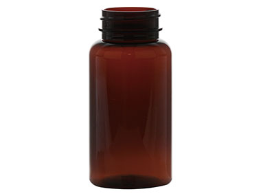 150 cc, 38/400 Finish, Dark Amber, Bottles, PET, Round Packer