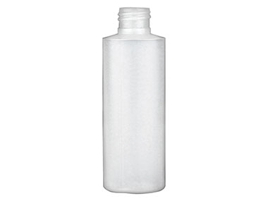 4 oz., 24/410 Finish, Natural, Bottles, HDPE, Cylinder Round