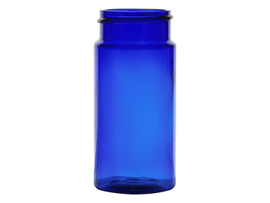 90 cc, 38/400 Finish, Cobalt Blue, Bottles, PET, Cylinder Round