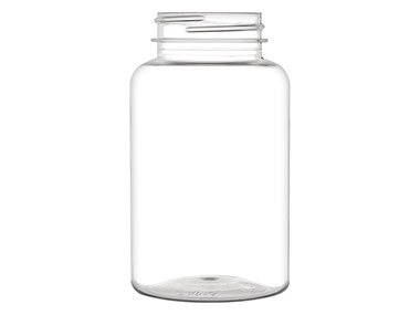 100 cc, 38/400 Finish, Clear, Bottles, PET, Round Packer