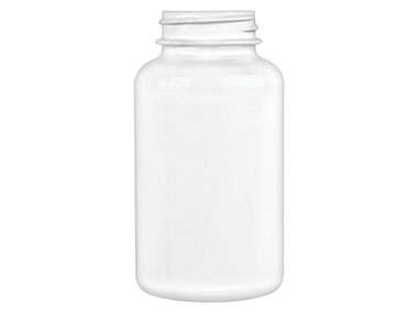 300 cc, 45/400 Finish, White, Bottles, PET, Round Packer