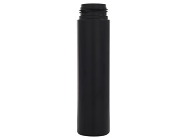 8 oz., 43mm Finish, Black, Bottles, HDPE, Foamer Style Cylinder Round