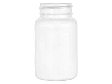 100 cc, 38/400 Finish, White, Bottles, HDPE, Round Packer