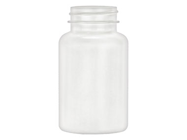 150 cc, 38/400 Finish, White, Bottles, HDPE, Round Packer