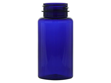 150 cc, 38/400 Finish, Cobalt Blue, Bottles, PET, Round Packer