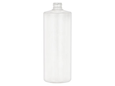 32 oz., 28/410 Finish, White, Bottles, HDPE, Cylinder Round