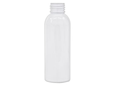 4 oz., 24/410 Finish, White, Bottles, PET, Bullet
