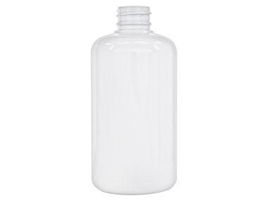 12 oz., 28/410 Finish, White, Bottles, PET, Boston Round