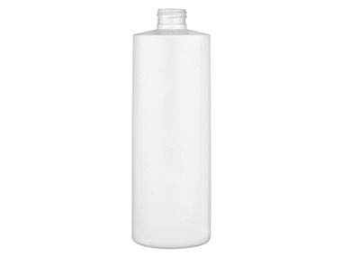 12 oz., 24/410 Finish, White, Bottles, HDPE, Cylinder Round