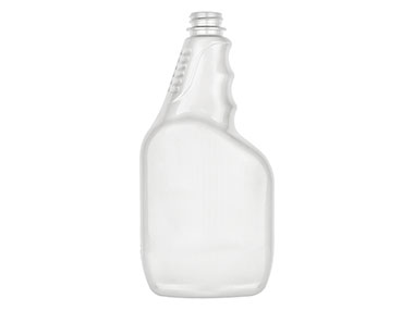 25 oz., 28/400 Finish, White, Bottles, PET, Trigger Oblong, Pistol Grip