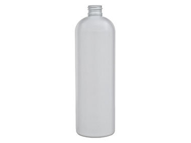 16 oz., 24/410 Finish, Gray, Bottles, HDPE, Bullet