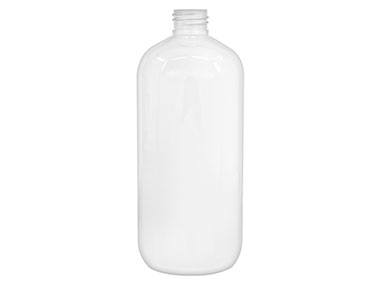 16 oz., 24/410 Finish, White, Bottles, PET, Boston Round