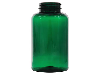 400 cc, 45/400 Finish, Green, Bottles, PET, Round Packer