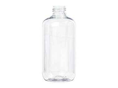 8 oz., 24/410 Finish, Clear, Bottles, PET, Boston Round