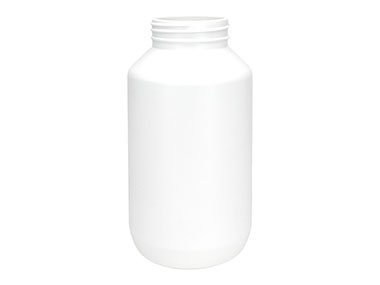 625 cc, 53/400 Finish, White, Bottles, HDPE, Round Packer