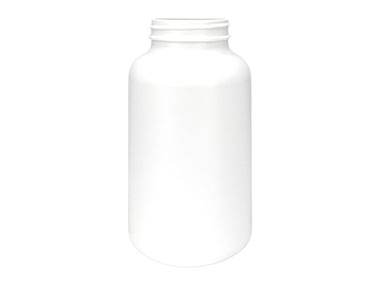 500 cc, 53/400 Finish, White, Bottles, HDPE, Round Packer