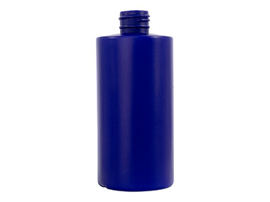 7 oz., 24/410 Finish, Blue, Bottles, HDPE, Cylinder Round