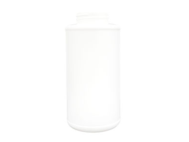 16 oz., 45/400 Finish, White, Bottles, Plastic, HDPE, Cylinder Round