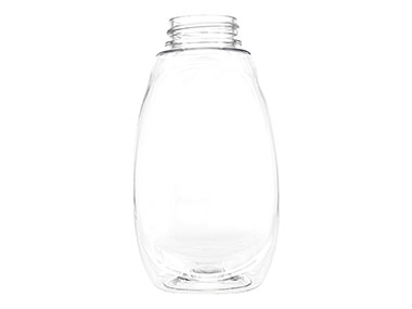 12 oz., 38/400 Finish, Clear, Bottles, PET, Tapered Oval