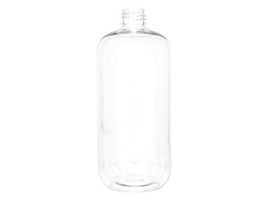 16 oz., 24/410 Finish, Clear, Bottles, PET, Boston Round