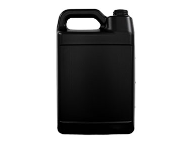 1 Gallon, 38/400 Finish, Black, Bottles, HDPE, F-Style, Label Panel