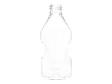 8 oz., 24/410 Finish, Clear, Bottles, PET, Oblong