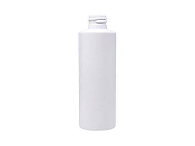 6 oz., 24/410 Finish, White, Bottles, HDPE, Cylinder Round