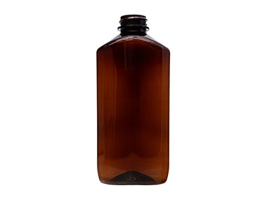 11 oz., 28/400 Finish, Amber, Bottles, PET, Oblong, Tincture Ring