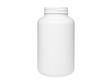 500 cc, 53/400 Finish, White, Bottles, HDPE, Round Packer