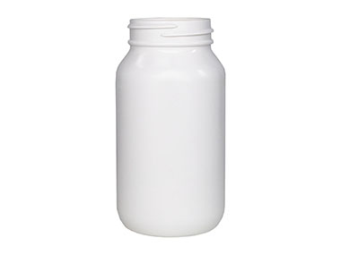200 cc, 45/400 Finish, White, Bottles, HDPE, Round Packer