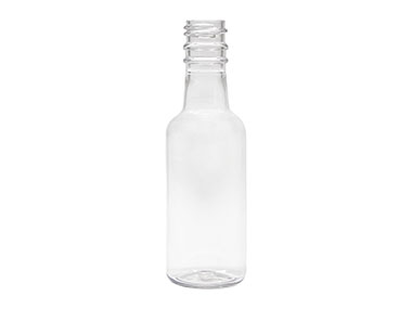 50 mL, 18mm TE Finish, Clear, Bottles, PET, Liquor Style Round